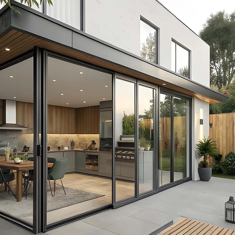 Silent start/stop Aluminum Alloy Sliding Door