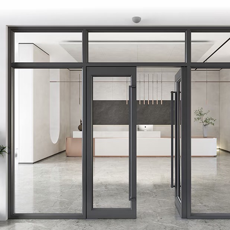 Thickened profile Aluminum Alloy Floor Spring Door