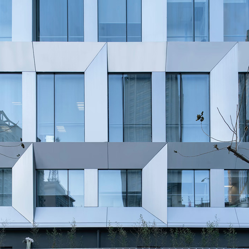 Single Aluminum Panel Curtain Wall