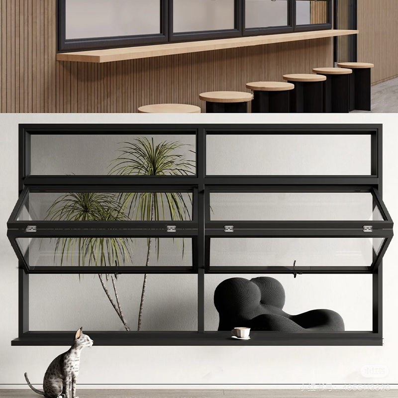 Aluminum Alloy Bi-Directional Folding Window